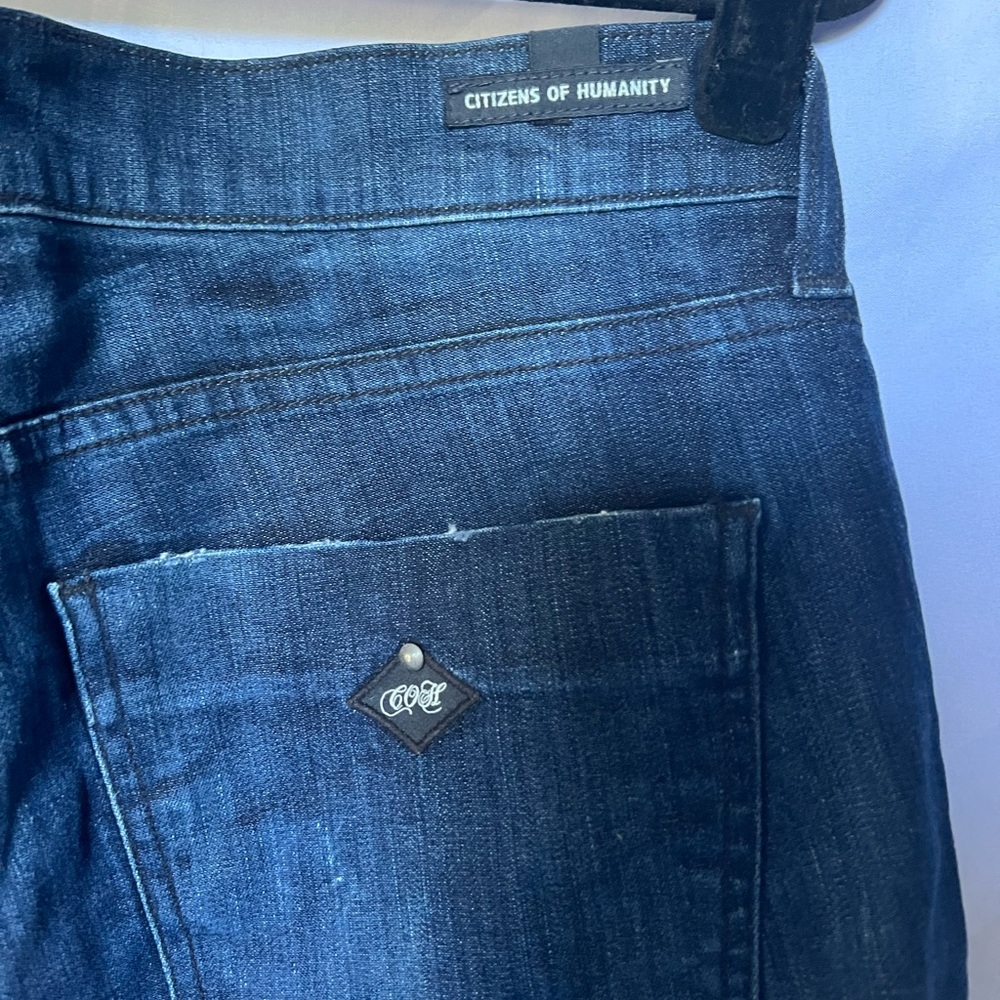 Citizens Of Humanity Elson Straight Leg Blue Denim Jeans
